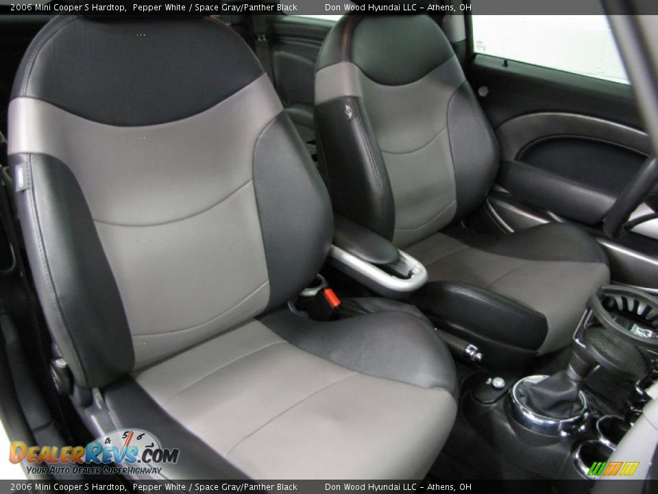 2006 Mini Cooper S Hardtop Pepper White / Space Gray/Panther Black Photo #8