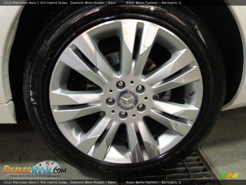 2010 Mercedes-Benz S 400 Hybrid Sedan Diamond White Metallic / Black Photo #12