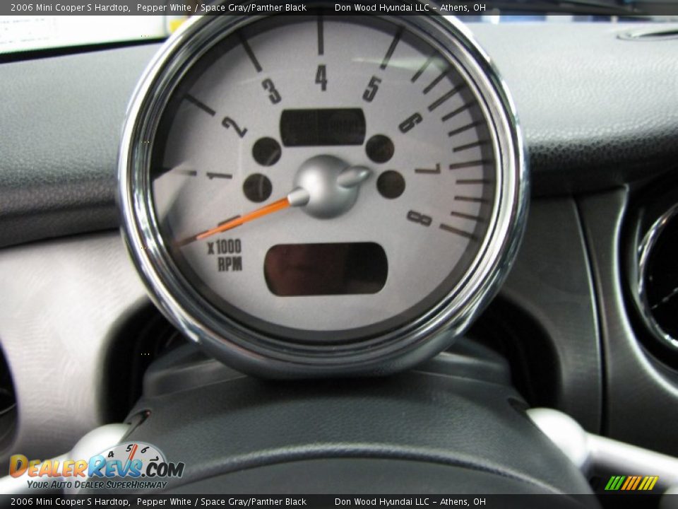 2006 Mini Cooper S Hardtop Pepper White / Space Gray/Panther Black Photo #16