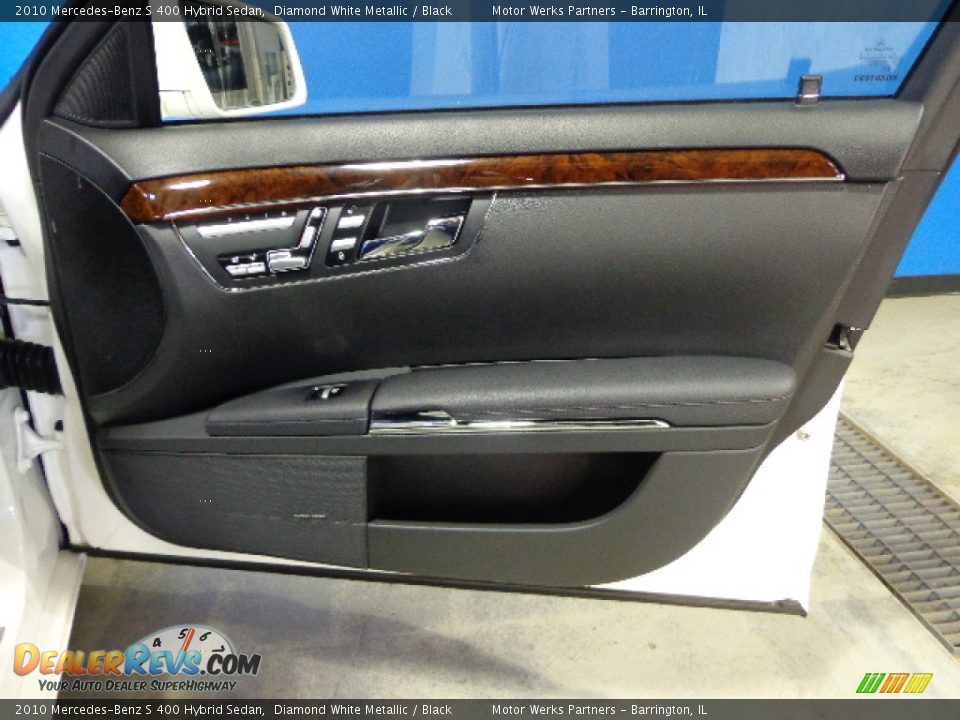 2010 Mercedes-Benz S 400 Hybrid Sedan Diamond White Metallic / Black Photo #19