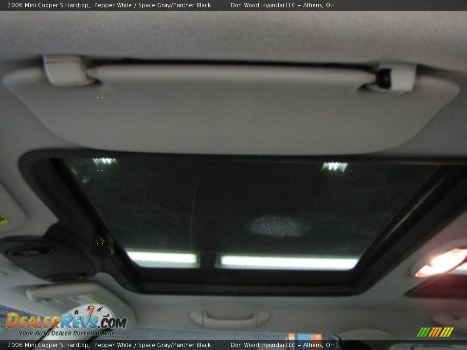 2006 Mini Cooper S Hardtop Pepper White / Space Gray/Panther Black Photo #20