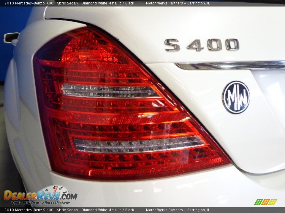 2010 Mercedes-Benz S 400 Hybrid Sedan Diamond White Metallic / Black Photo #22