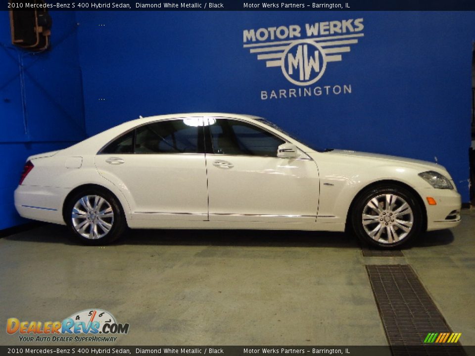 2010 Mercedes-Benz S 400 Hybrid Sedan Diamond White Metallic / Black Photo #24