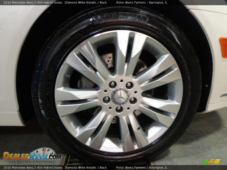 2010 Mercedes-Benz S 400 Hybrid Sedan Diamond White Metallic / Black Photo #26