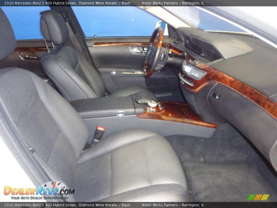 2010 Mercedes-Benz S 400 Hybrid Sedan Diamond White Metallic / Black Photo #27