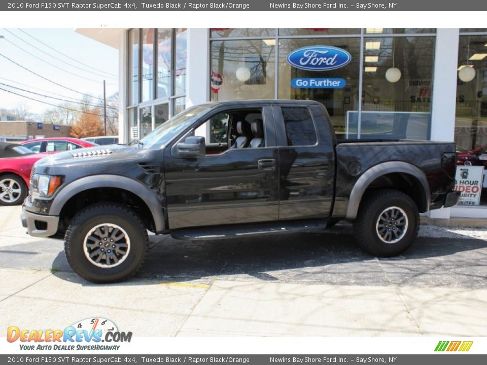2010 Ford F150 SVT Raptor SuperCab 4x4 Tuxedo Black / Raptor Black/Orange Photo #3