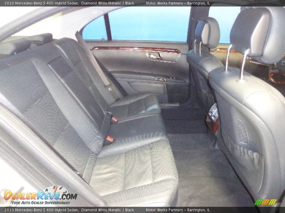 2010 Mercedes-Benz S 400 Hybrid Sedan Diamond White Metallic / Black Photo #28