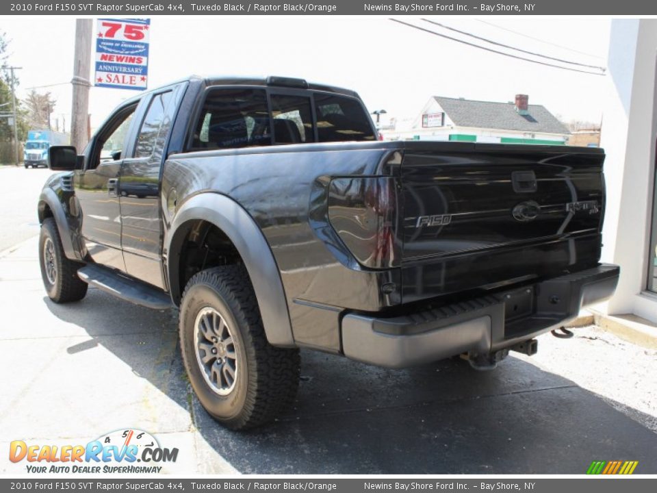 2010 Ford F150 SVT Raptor SuperCab 4x4 Tuxedo Black / Raptor Black/Orange Photo #4