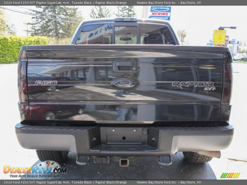 2010 Ford F150 SVT Raptor SuperCab 4x4 Tuxedo Black / Raptor Black/Orange Photo #5