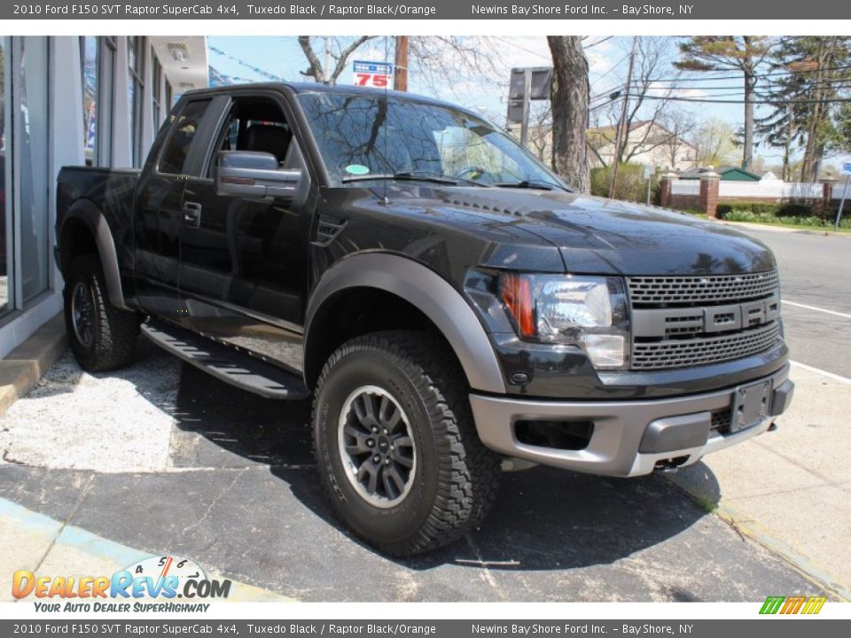 2010 Ford F150 SVT Raptor SuperCab 4x4 Tuxedo Black / Raptor Black/Orange Photo #7