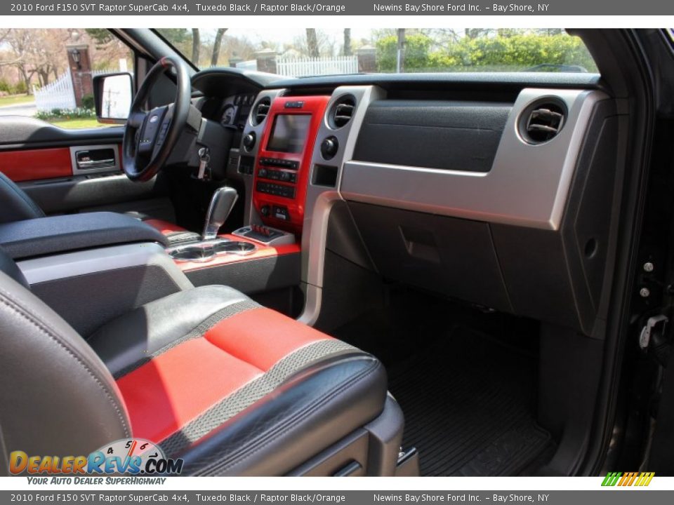 2010 Ford F150 SVT Raptor SuperCab 4x4 Tuxedo Black / Raptor Black/Orange Photo #9