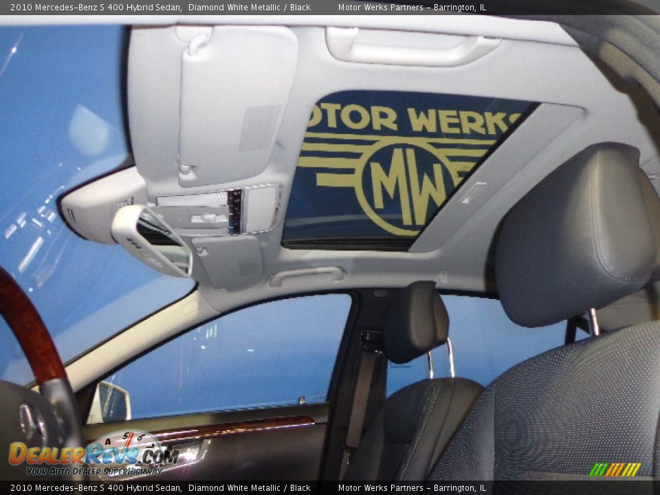 2010 Mercedes-Benz S 400 Hybrid Sedan Diamond White Metallic / Black Photo #34