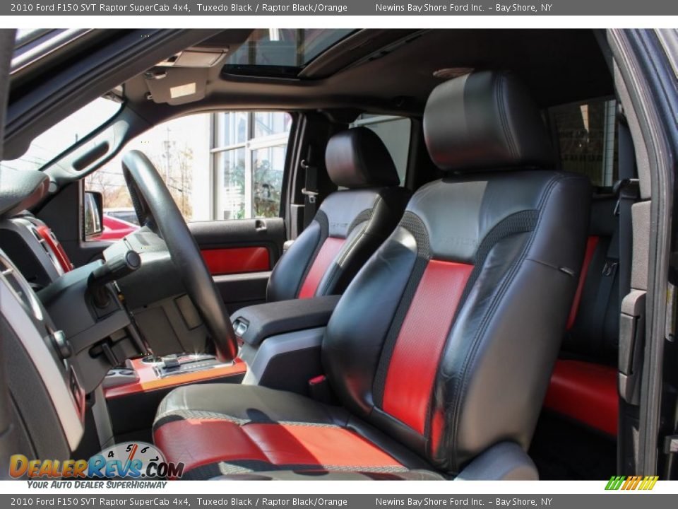2010 Ford F150 SVT Raptor SuperCab 4x4 Tuxedo Black / Raptor Black/Orange Photo #12