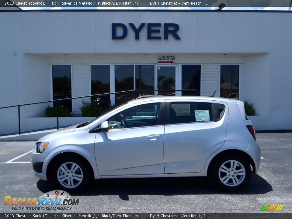 2013 Chevrolet Sonic LT Hatch Silver Ice Metallic / Jet Black/Dark Titanium Photo #3