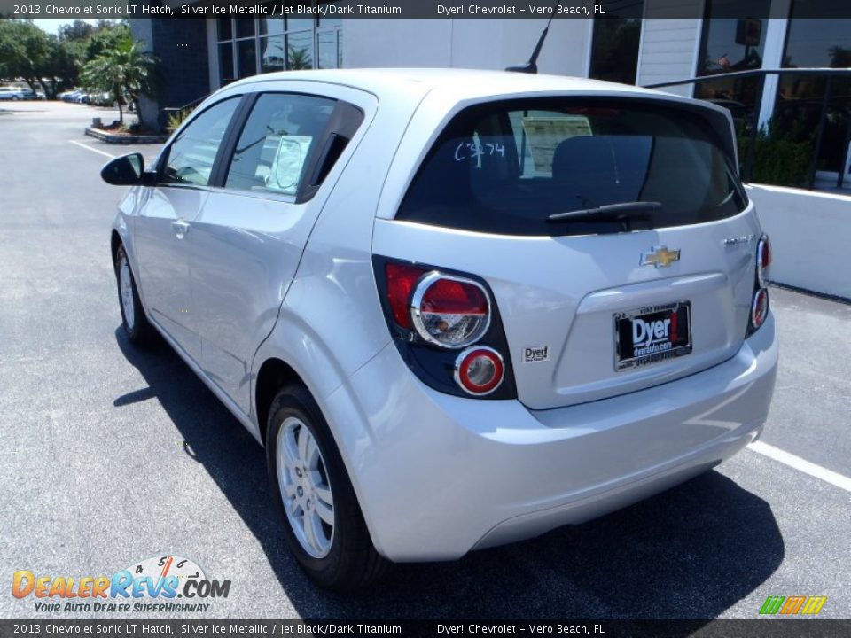2013 Chevrolet Sonic LT Hatch Silver Ice Metallic / Jet Black/Dark Titanium Photo #4