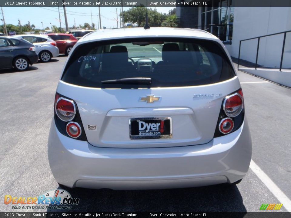 2013 Chevrolet Sonic LT Hatch Silver Ice Metallic / Jet Black/Dark Titanium Photo #5