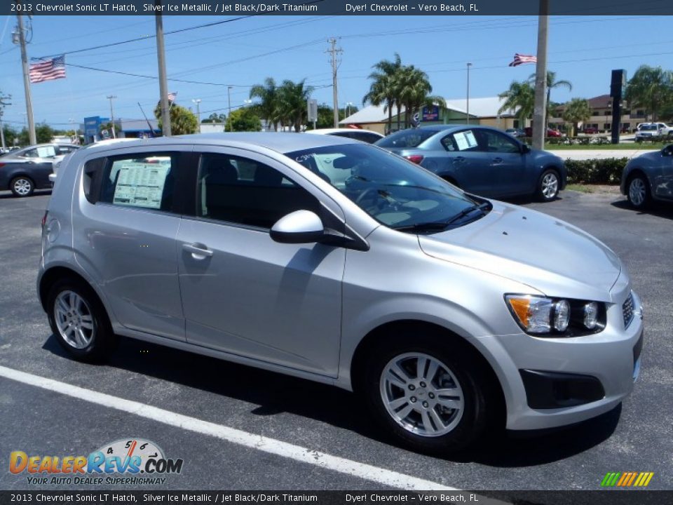 2013 Chevrolet Sonic LT Hatch Silver Ice Metallic / Jet Black/Dark Titanium Photo #6