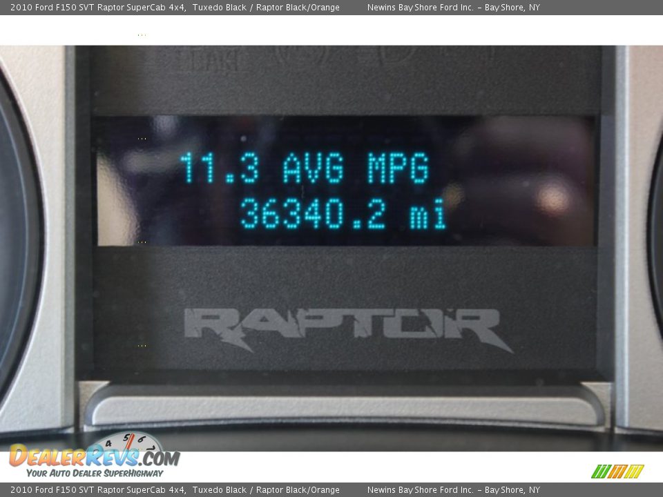 2010 Ford F150 SVT Raptor SuperCab 4x4 Tuxedo Black / Raptor Black/Orange Photo #17