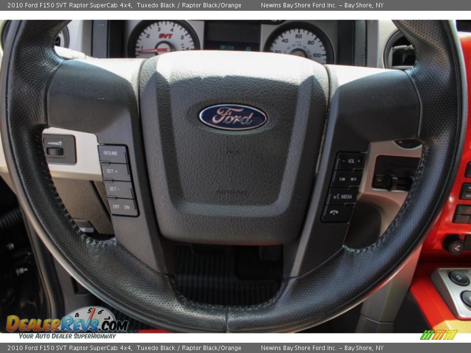 2010 Ford F150 SVT Raptor SuperCab 4x4 Tuxedo Black / Raptor Black/Orange Photo #18