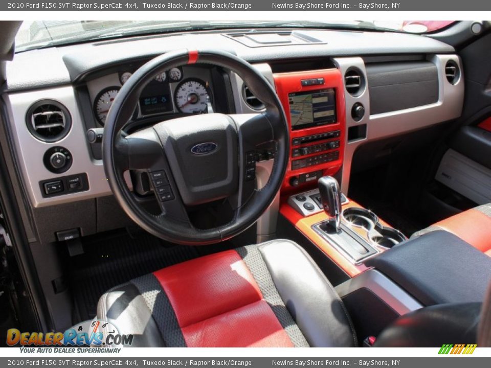 2010 Ford F150 SVT Raptor SuperCab 4x4 Tuxedo Black / Raptor Black/Orange Photo #19