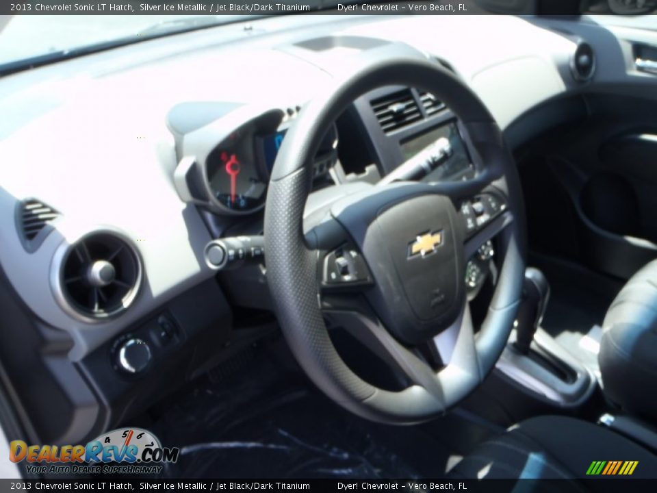 2013 Chevrolet Sonic LT Hatch Silver Ice Metallic / Jet Black/Dark Titanium Photo #10