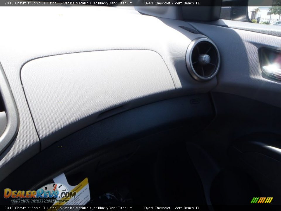 2013 Chevrolet Sonic LT Hatch Silver Ice Metallic / Jet Black/Dark Titanium Photo #13