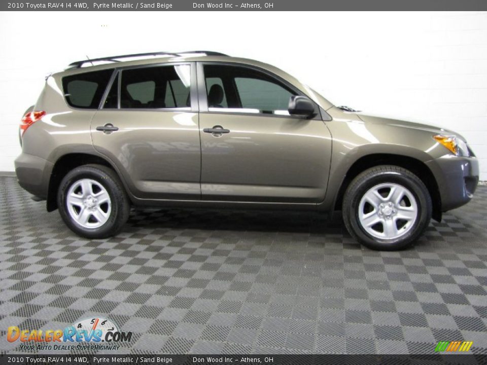 2010 Toyota RAV4 I4 4WD Pyrite Metallic / Sand Beige Photo #3