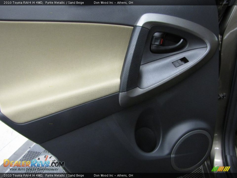2010 Toyota RAV4 I4 4WD Pyrite Metallic / Sand Beige Photo #13