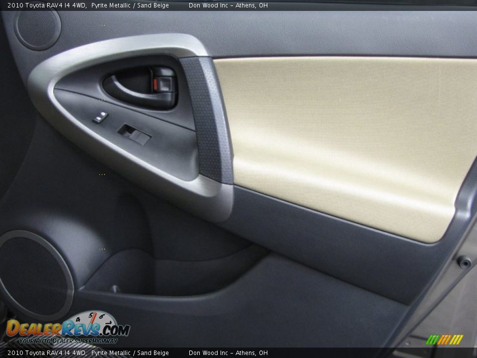 2010 Toyota RAV4 I4 4WD Pyrite Metallic / Sand Beige Photo #15