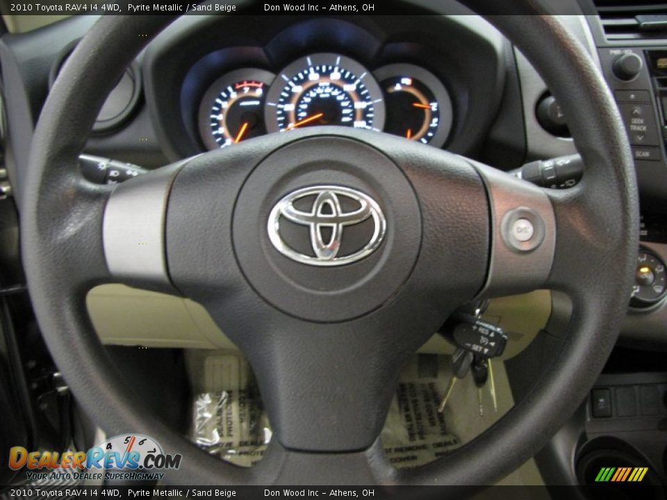 2010 Toyota RAV4 I4 4WD Pyrite Metallic / Sand Beige Photo #16