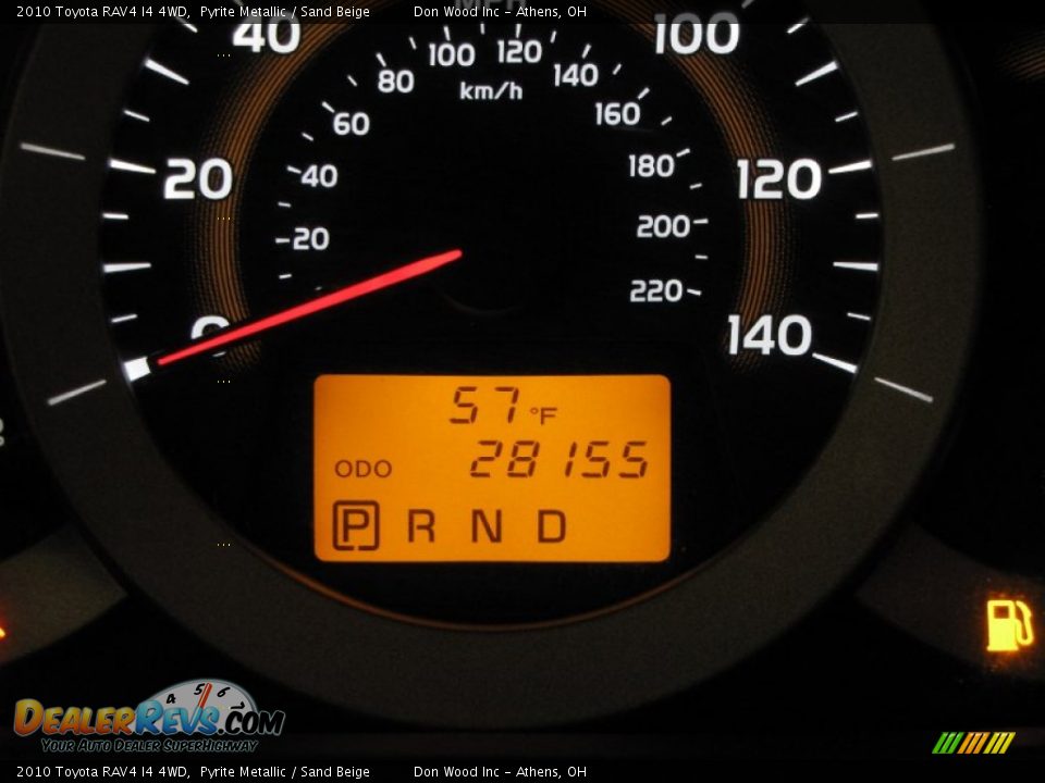 2010 Toyota RAV4 I4 4WD Pyrite Metallic / Sand Beige Photo #21