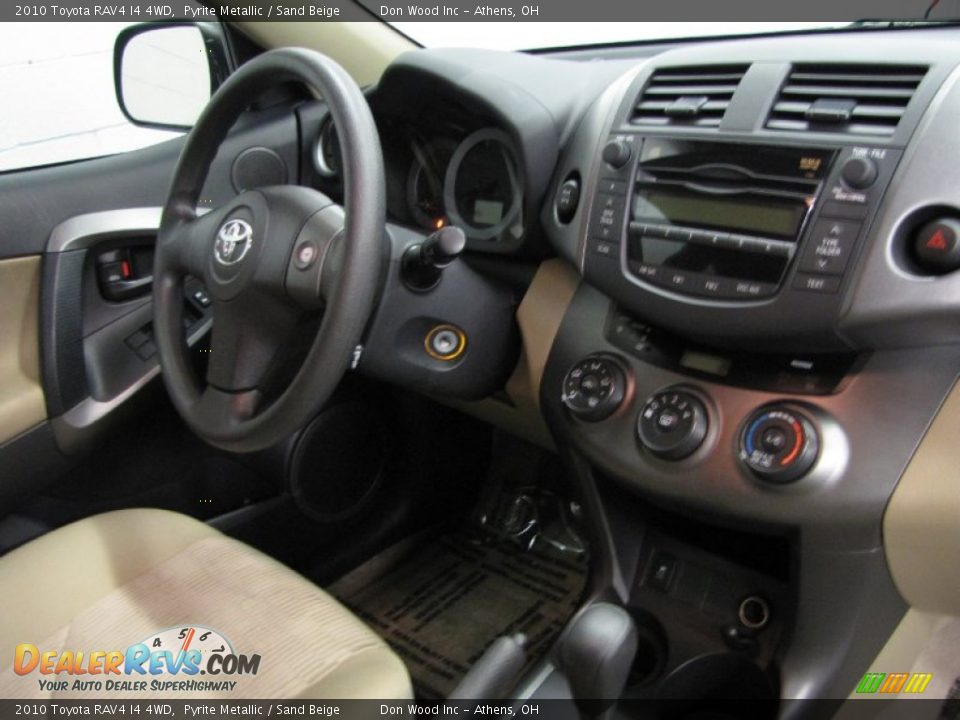 2010 Toyota RAV4 I4 4WD Pyrite Metallic / Sand Beige Photo #22