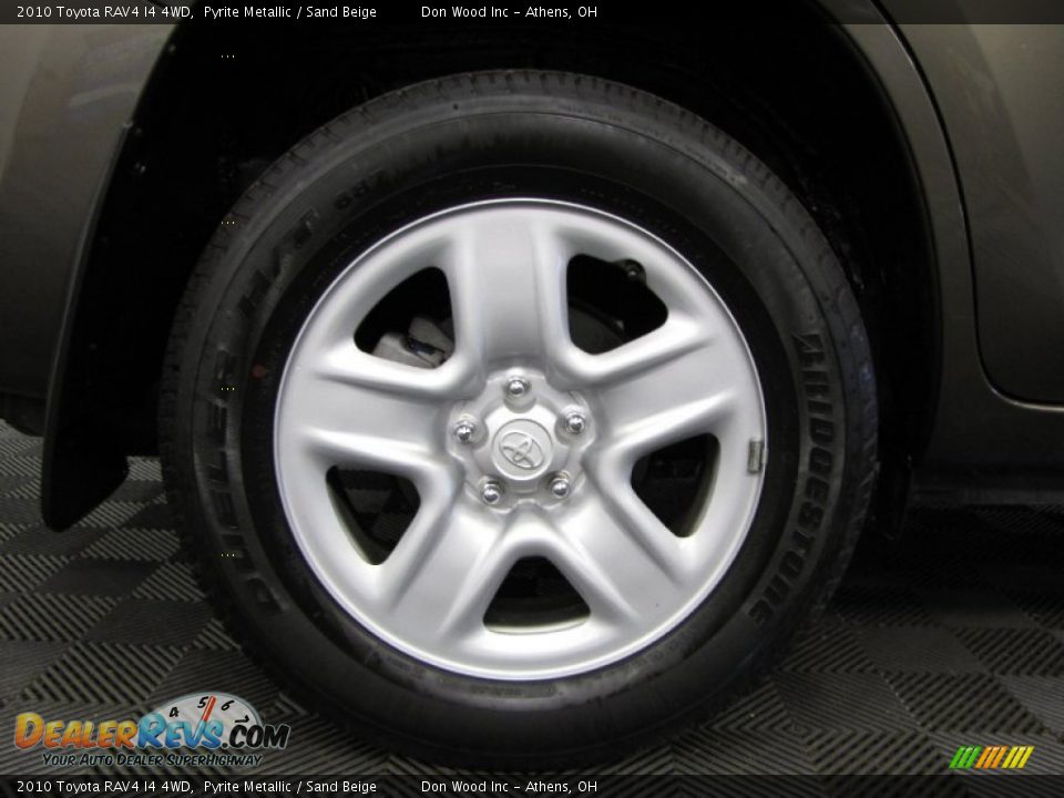 2010 Toyota RAV4 I4 4WD Pyrite Metallic / Sand Beige Photo #25