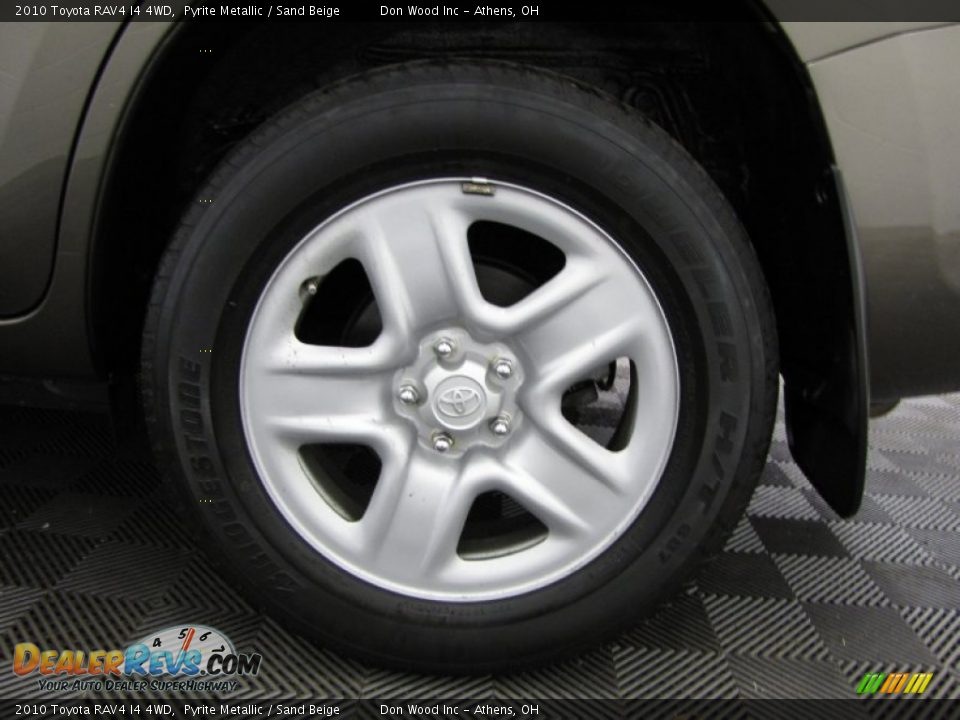 2010 Toyota RAV4 I4 4WD Pyrite Metallic / Sand Beige Photo #26