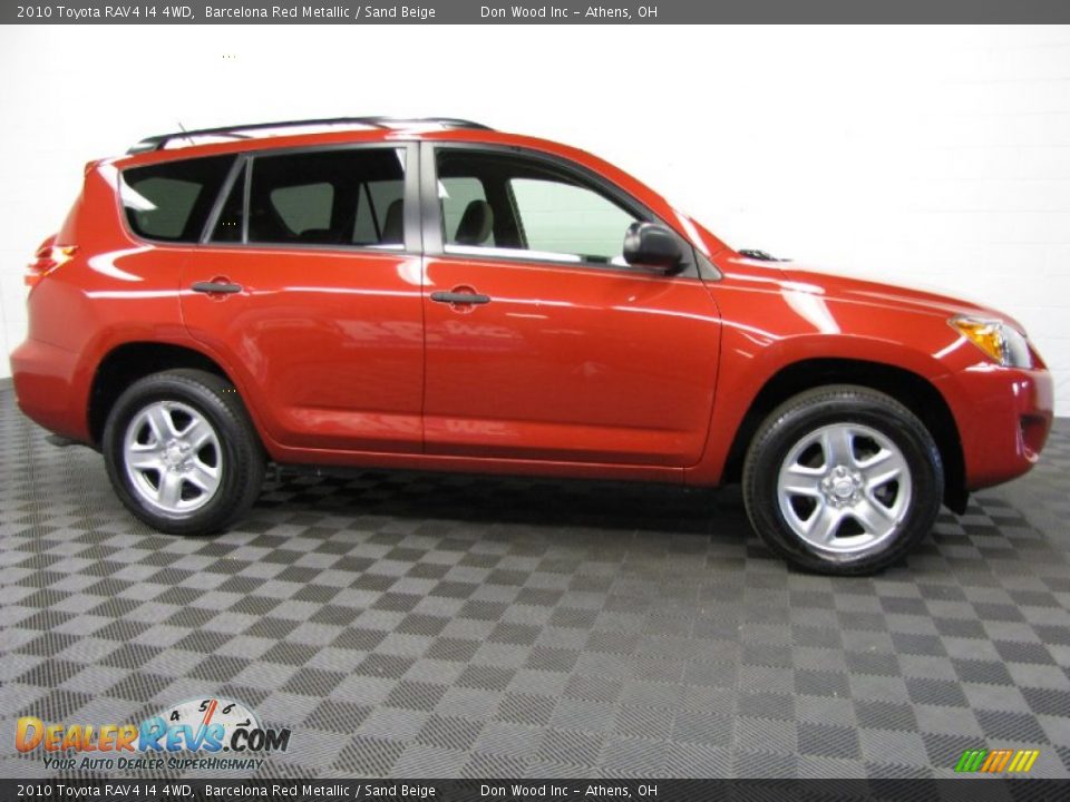 2010 Toyota RAV4 I4 4WD Barcelona Red Metallic / Sand Beige Photo #3