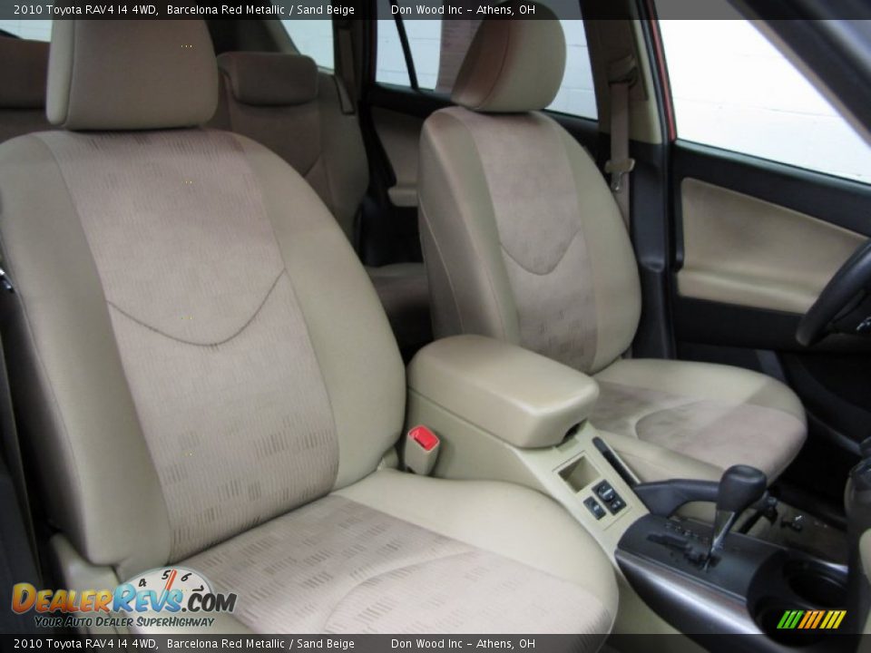 2010 Toyota RAV4 I4 4WD Barcelona Red Metallic / Sand Beige Photo #8