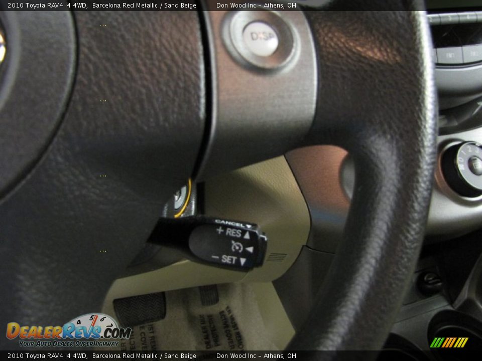 2010 Toyota RAV4 I4 4WD Barcelona Red Metallic / Sand Beige Photo #18