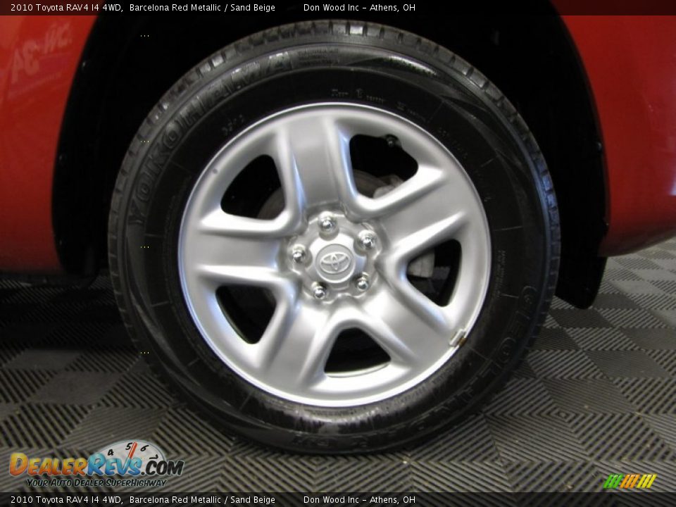 2010 Toyota RAV4 I4 4WD Barcelona Red Metallic / Sand Beige Photo #24