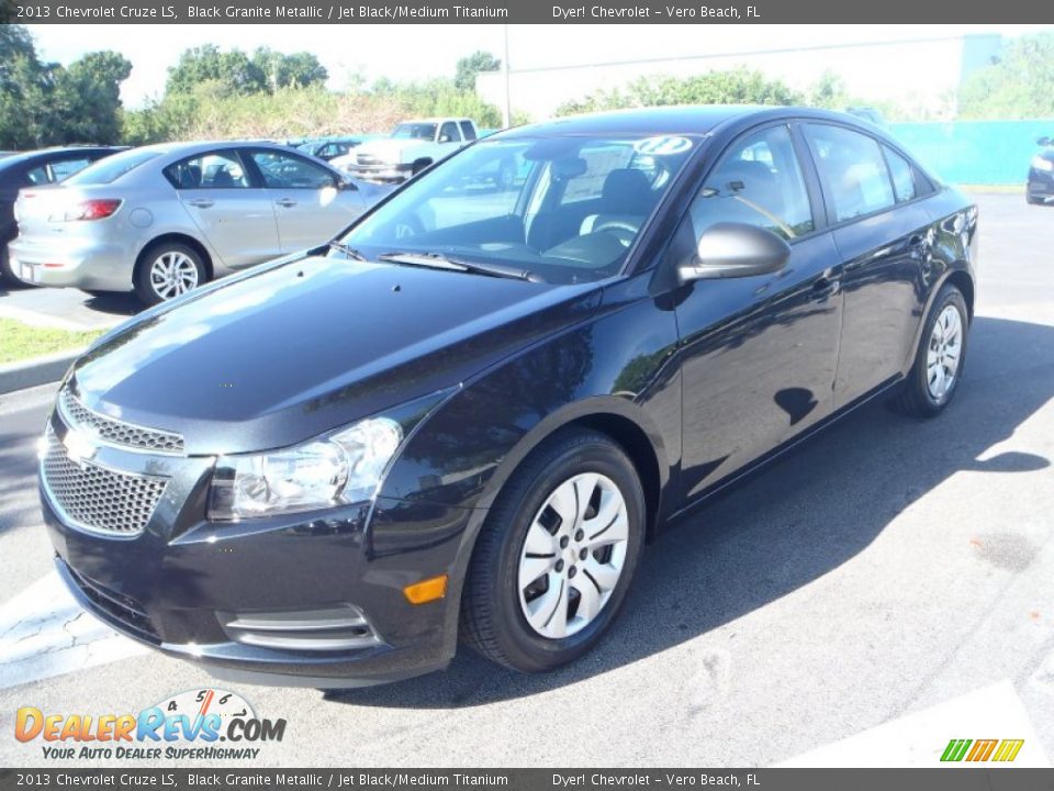 2013 Chevrolet Cruze LS Black Granite Metallic / Jet Black/Medium Titanium Photo #1
