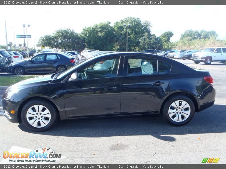 2013 Chevrolet Cruze LS Black Granite Metallic / Jet Black/Medium Titanium Photo #3