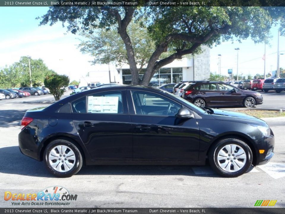 2013 Chevrolet Cruze LS Black Granite Metallic / Jet Black/Medium Titanium Photo #6