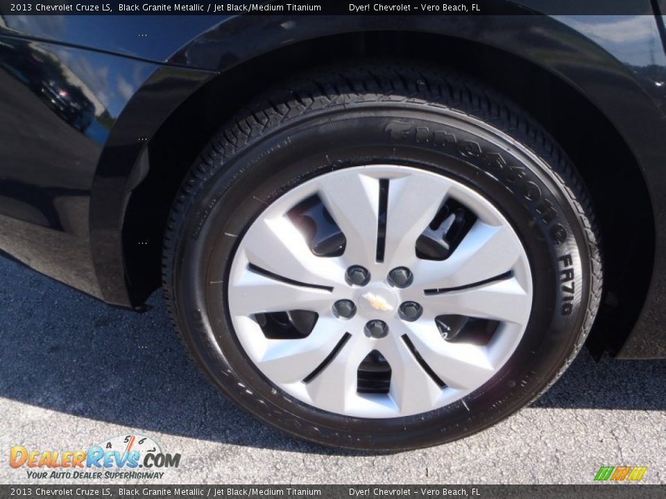 2013 Chevrolet Cruze LS Black Granite Metallic / Jet Black/Medium Titanium Photo #7