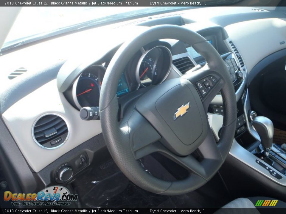 2013 Chevrolet Cruze LS Black Granite Metallic / Jet Black/Medium Titanium Photo #10