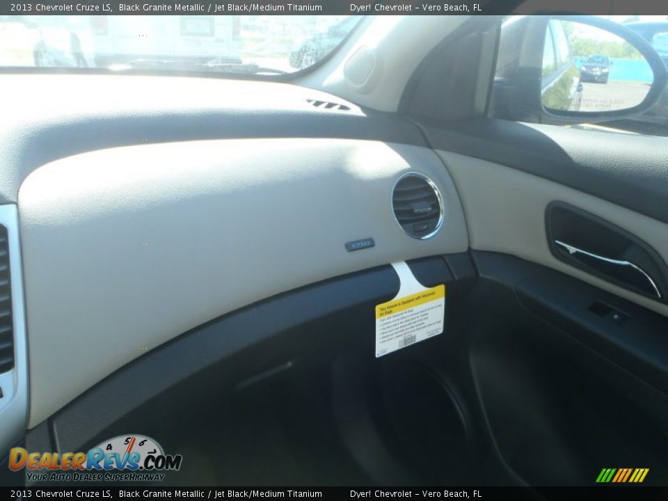 2013 Chevrolet Cruze LS Black Granite Metallic / Jet Black/Medium Titanium Photo #12