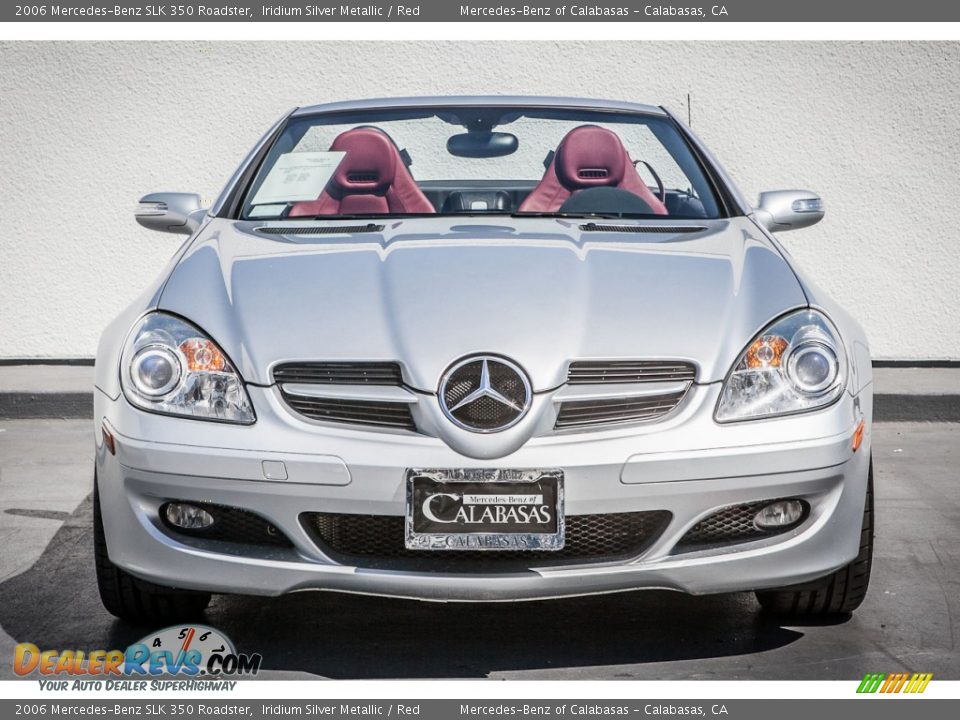 2006 Mercedes-Benz SLK 350 Roadster Iridium Silver Metallic / Red Photo #2