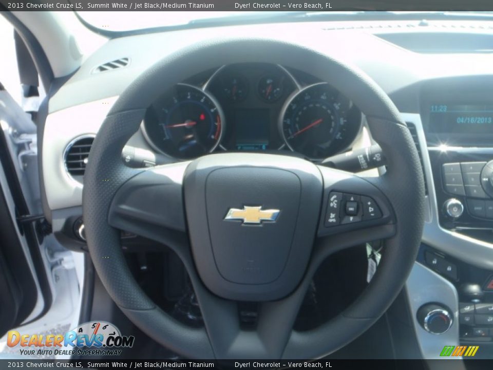 2013 Chevrolet Cruze LS Summit White / Jet Black/Medium Titanium Photo #12