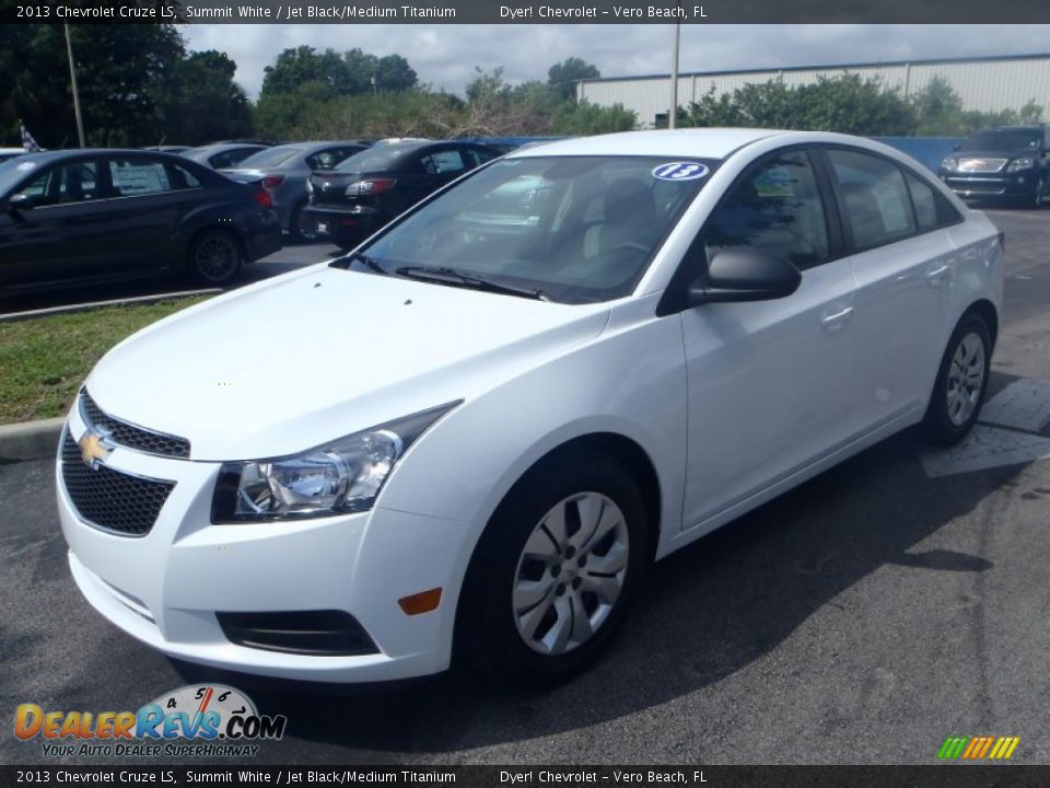 2013 Chevrolet Cruze LS Summit White / Jet Black/Medium Titanium Photo #1