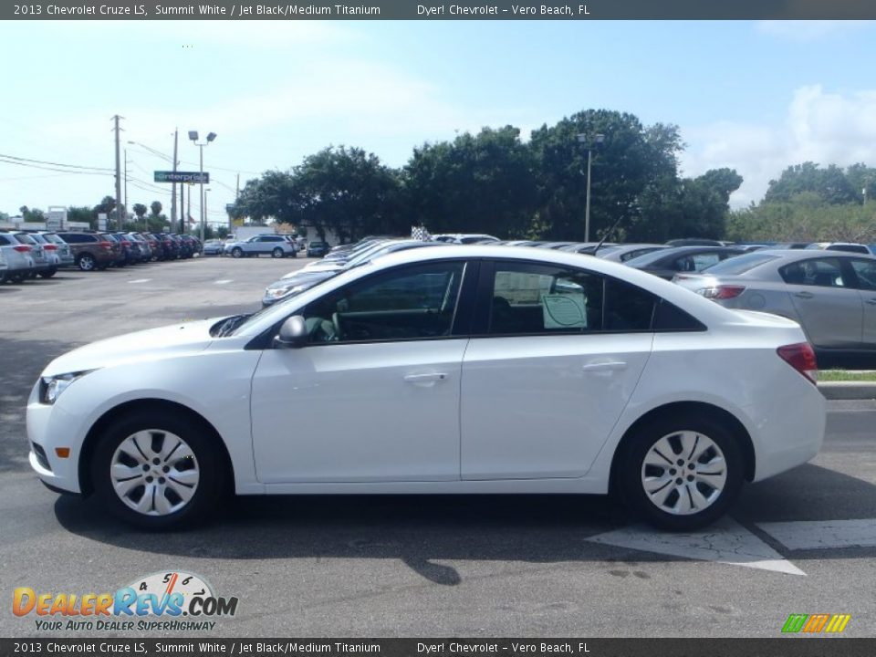2013 Chevrolet Cruze LS Summit White / Jet Black/Medium Titanium Photo #3