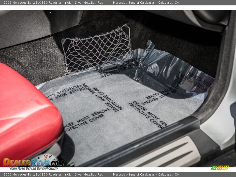 2006 Mercedes-Benz SLK 350 Roadster Iridium Silver Metallic / Red Photo #22