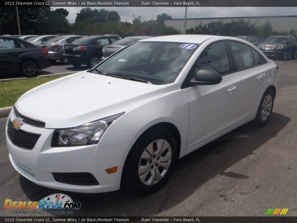 2013 Chevrolet Cruze LS Summit White / Jet Black/Medium Titanium Photo #1